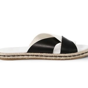 MOVING SALE joie black and white sandals